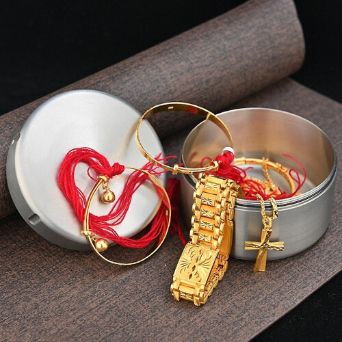 Pure Titanium Box Tea Cans Waterproof Sealed Cabin Pill Box Medium 1