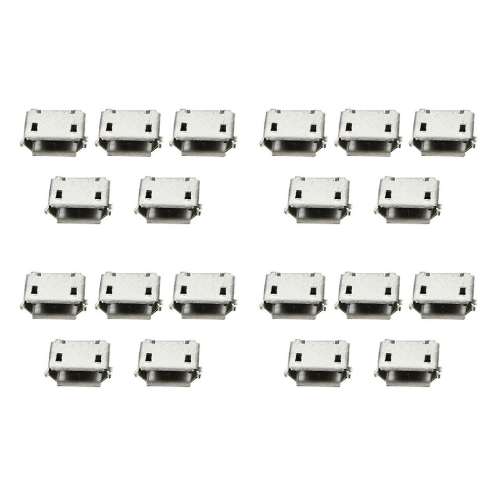 50Pcs Usb 5Pin Smt Socket Jack Connector Port Pcb Board 6933156142741