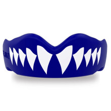 SAFEJAWZ EXTRO SERIES SHARK SELF FIT MOUTHGUARDS - BLUE - Junior (Up to 11 Years)