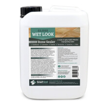 (5 Litres) Smartseal Natural Stone Sealer - Wet Look Finish - Professional Grade, Easy To Apply Sealer - Durable Gloss Sealer for Sandstone, Limestone & Slate