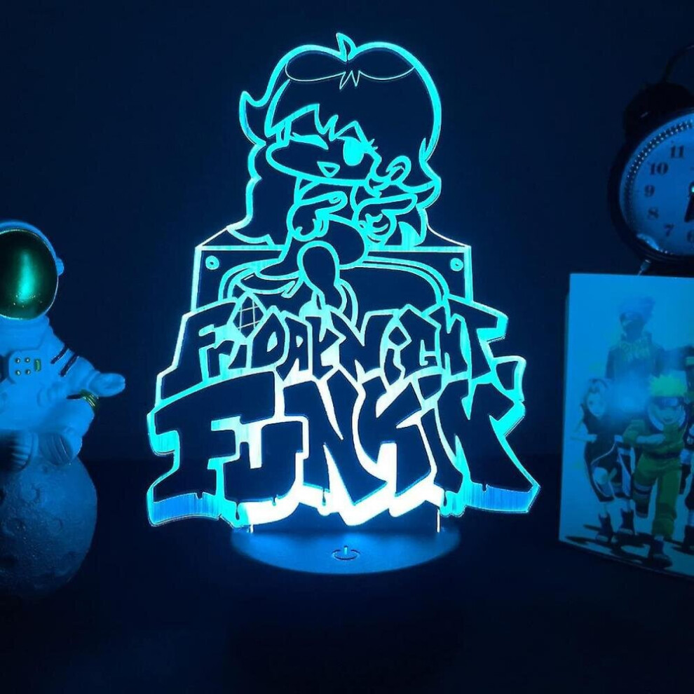 Shxx 3D Game Lamp Friday Night Funkin Night Light Tankman Figure For  Bedroom Decor Bedside Lamp Kids Gamers Birthday Christmas Gift (friday Night  Funk on OnBuy