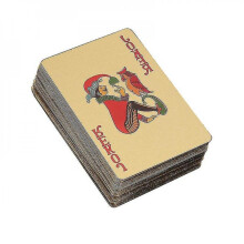 Gold Foil Playing Cards Plated Halloween Poker Table Games Deck (gold)