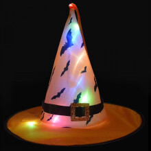 Halloween Glowing Hat Children Adult Party Dance Party Dress Up Witch