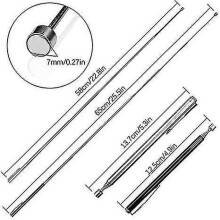 2 Pieces Telescopic Magnetic Pick-up Tool, Stainless Steel, Strong Magnetic Rod Gripper For Keys