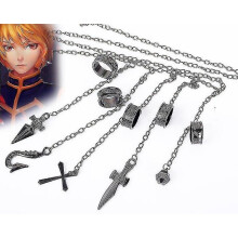 Anime Hunter X Hunter Suit Gon Freecss Kurapika Five Fingers Chain Hunter License Alloy Ornaments Pendant Gift Keychain