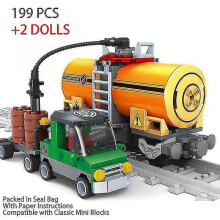 City Trains Tracks Rail Blocks Bricks Model Toys Soft Track Cruved Straight For Kids Moc Boys Gift Compatible All Brands Railway