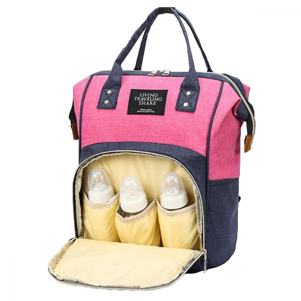 Hkhbjs 2 In 1 Mom Bag Thermal Insulation Backpack Multifunctional Baby Crib Handbag Stroller Bag