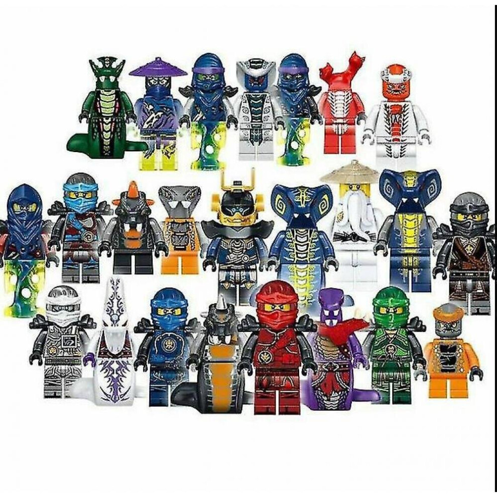 Set Of 24 Pcs Ninjago Mini Figures Kai Jay Minfigures Building Blocks Toys Gift