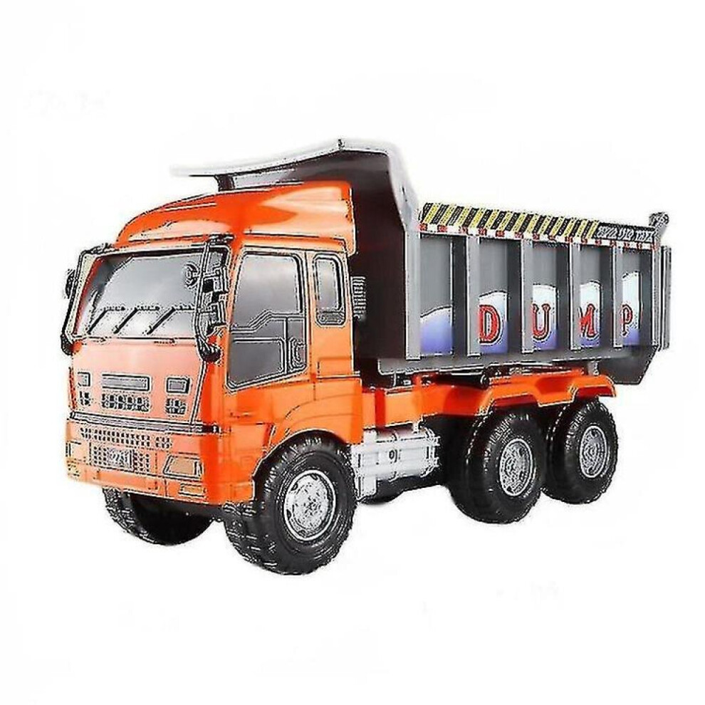 Large Size Children Orange Truck Abs Inertial Dump Truckvehicles-image-OPC-P9WDZX5-NEW