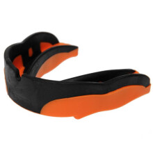 PLAYWELL SHOCK DOCTOR PROFFESSIONAL MOUTH GUARD V1.5: TWIN PACK - ORANGE/BLACK - Youth (10 Years & Under)