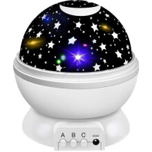 Romantic Starry Sky Light Projector Rotating Sky Full Of Planet-shaped Led Bedroom Night Light