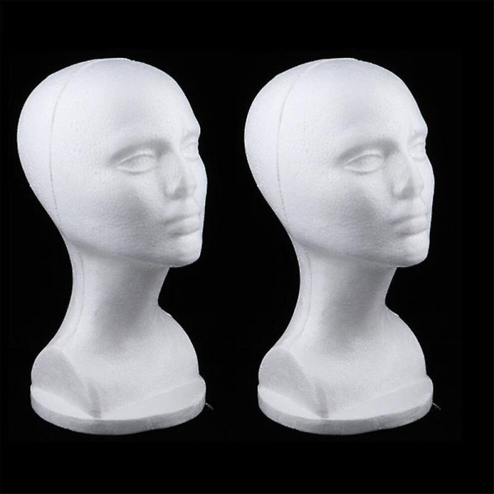 Hkhbjs Styrofoam Foam Mannequin Head Model Head Mannequin Wig Hair Hat