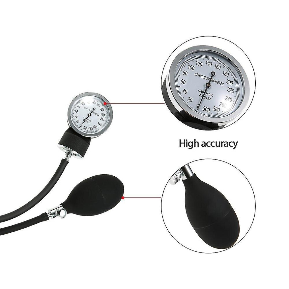 Hkhbjs Aneroid Blood Pressure Cuff Kit Upper Arm Blood Pressure Stethoscope With Zip Pocket For Adults