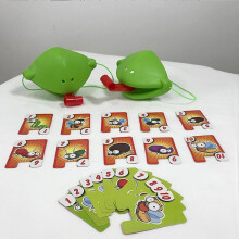 Catch Cards Tongue Game, Quick Tongue Out Lizard Card Toy For Kids