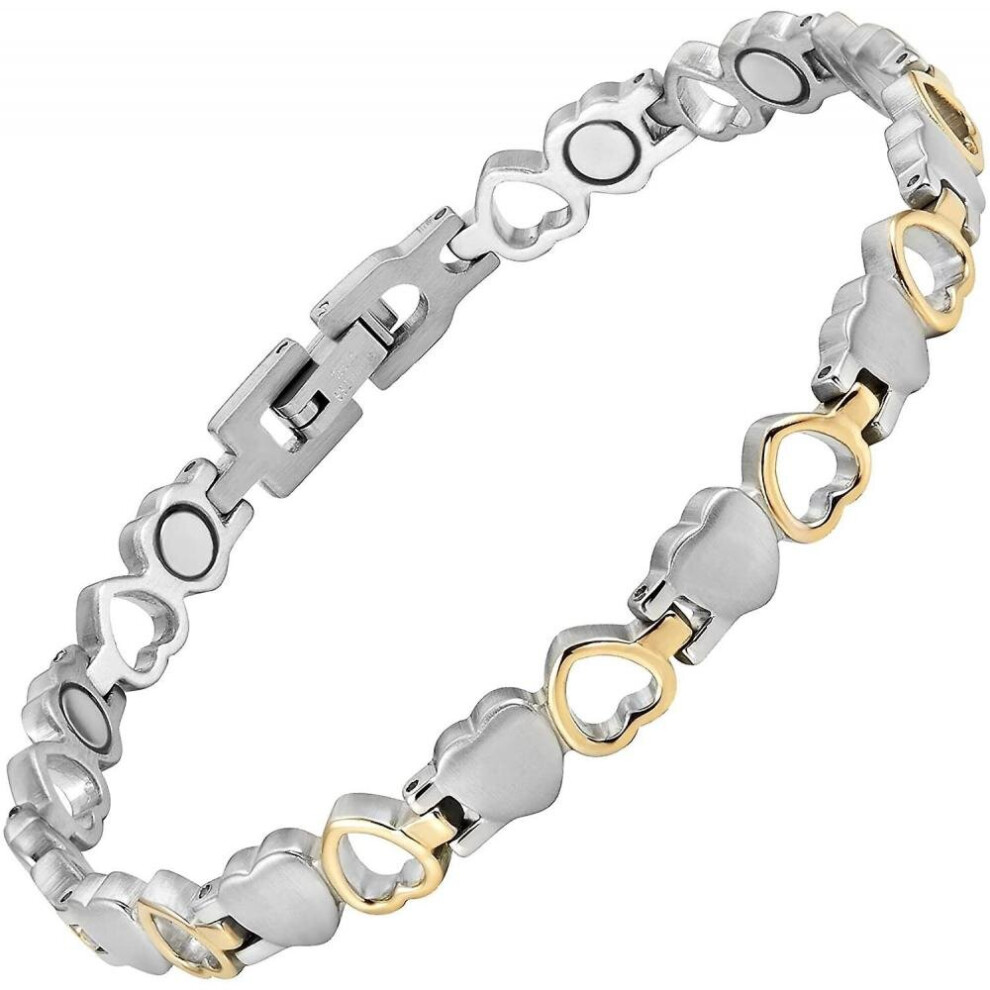 Womens Love Heart Magnetic Therapy Ankle Bracelet For Arthritis Pain Relief