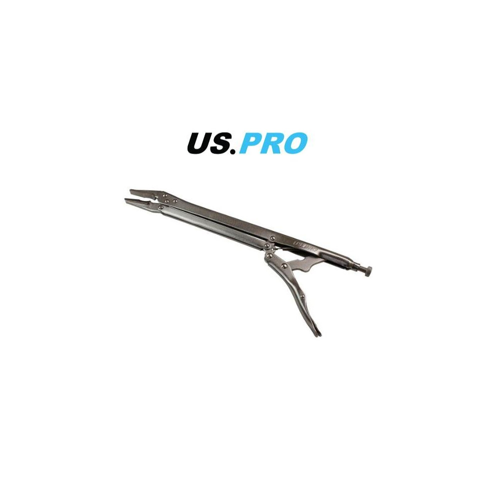 US PRO Tools 15'' Extra Long Straight Flat Jaw Long Reach Locking Mole Grip Pliers B1839