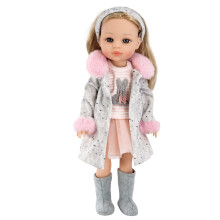 (Emma (Long Coat)) BiBi Doll Baby Doll Girl with Long Styling Hair American Style Fashion Dolls 15"