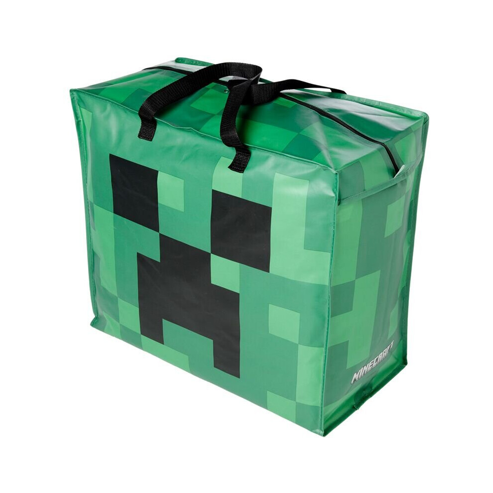 Minecraft Creeper Zip Up Laundry Storage Bag
