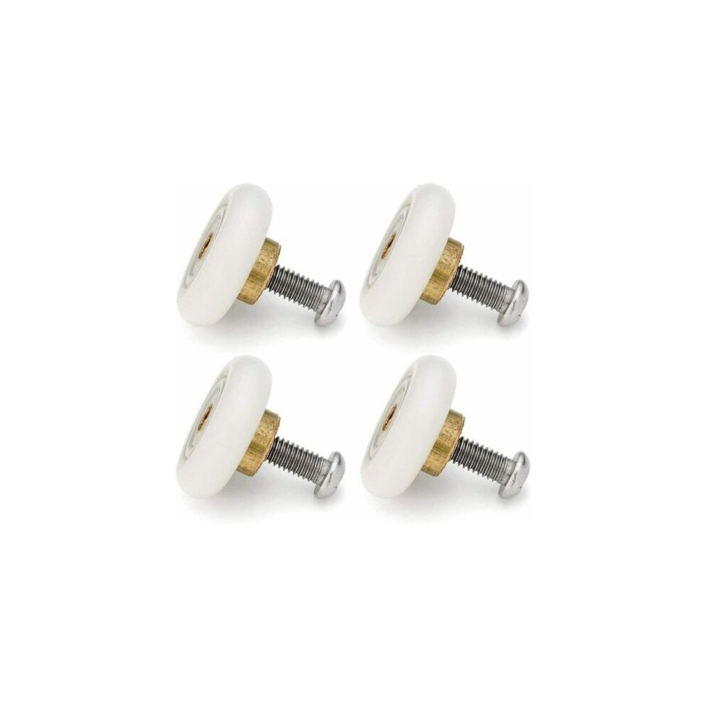 4 x Shower Door Rollers/Runners/Wheels 23mm Wheel Dia