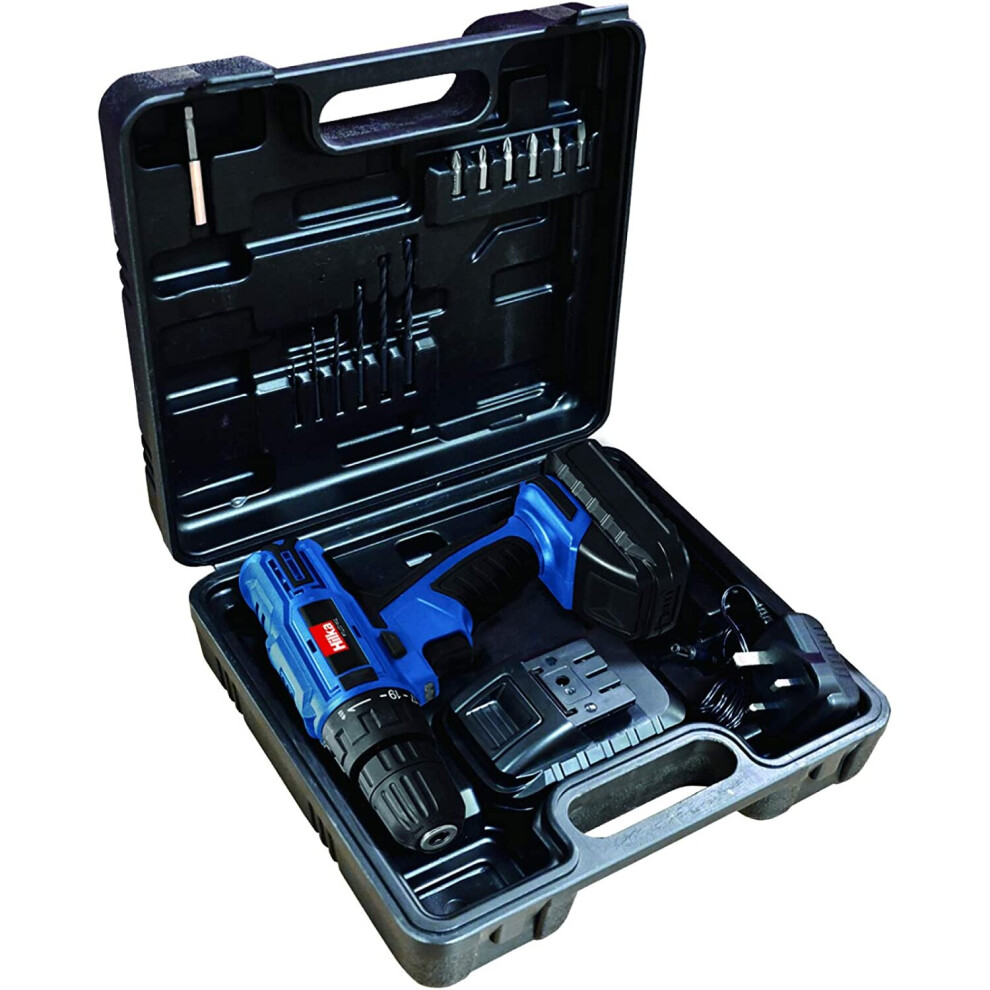 Hilka Tools Ptlcd1802 18V Li-Ion Cordless Drill/Driver With Two Batteries, 18 V