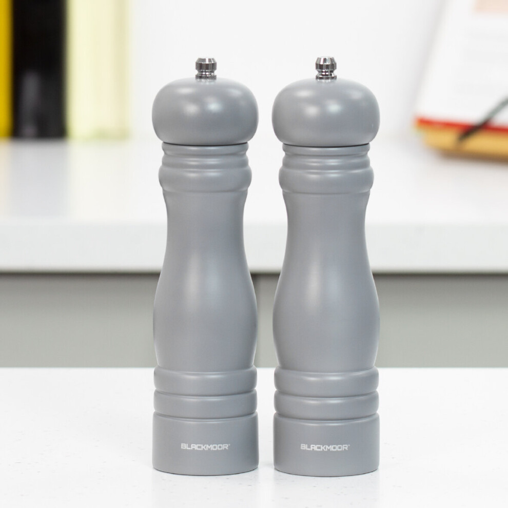 (Grey) Blackmoor Manual Salt And Pepper Grinder Set