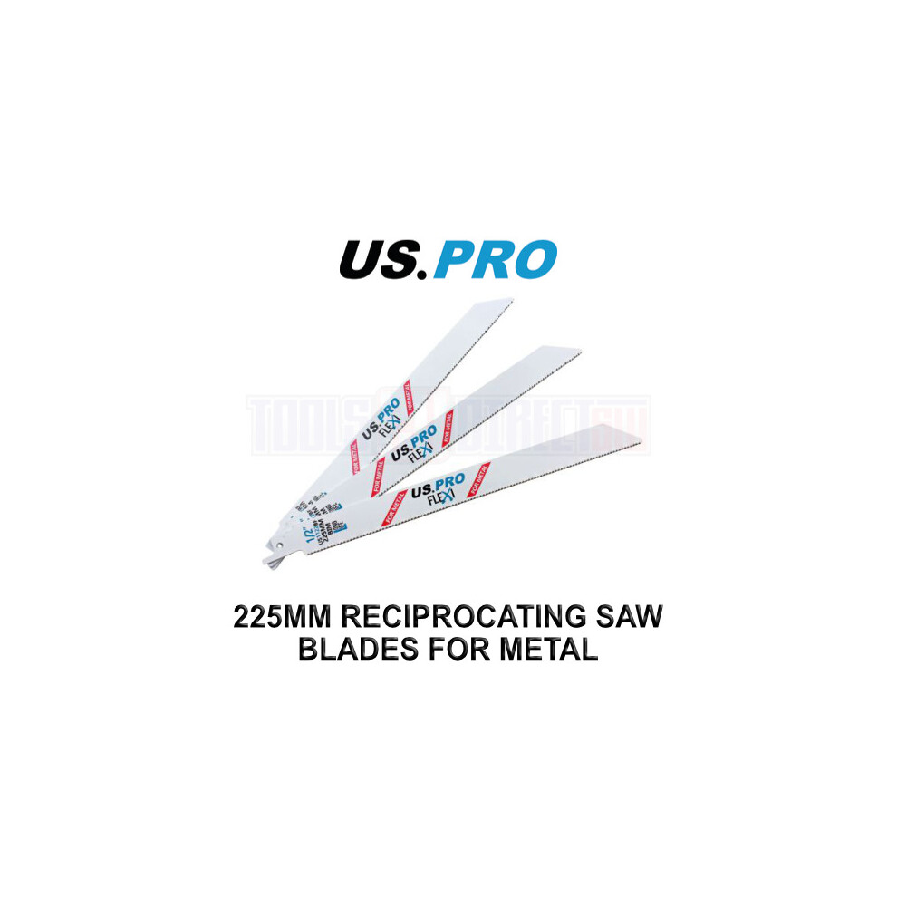 US PRO Tools 5 X 225MM Reciprocating Saw Blade For Metal US1122BF 9136