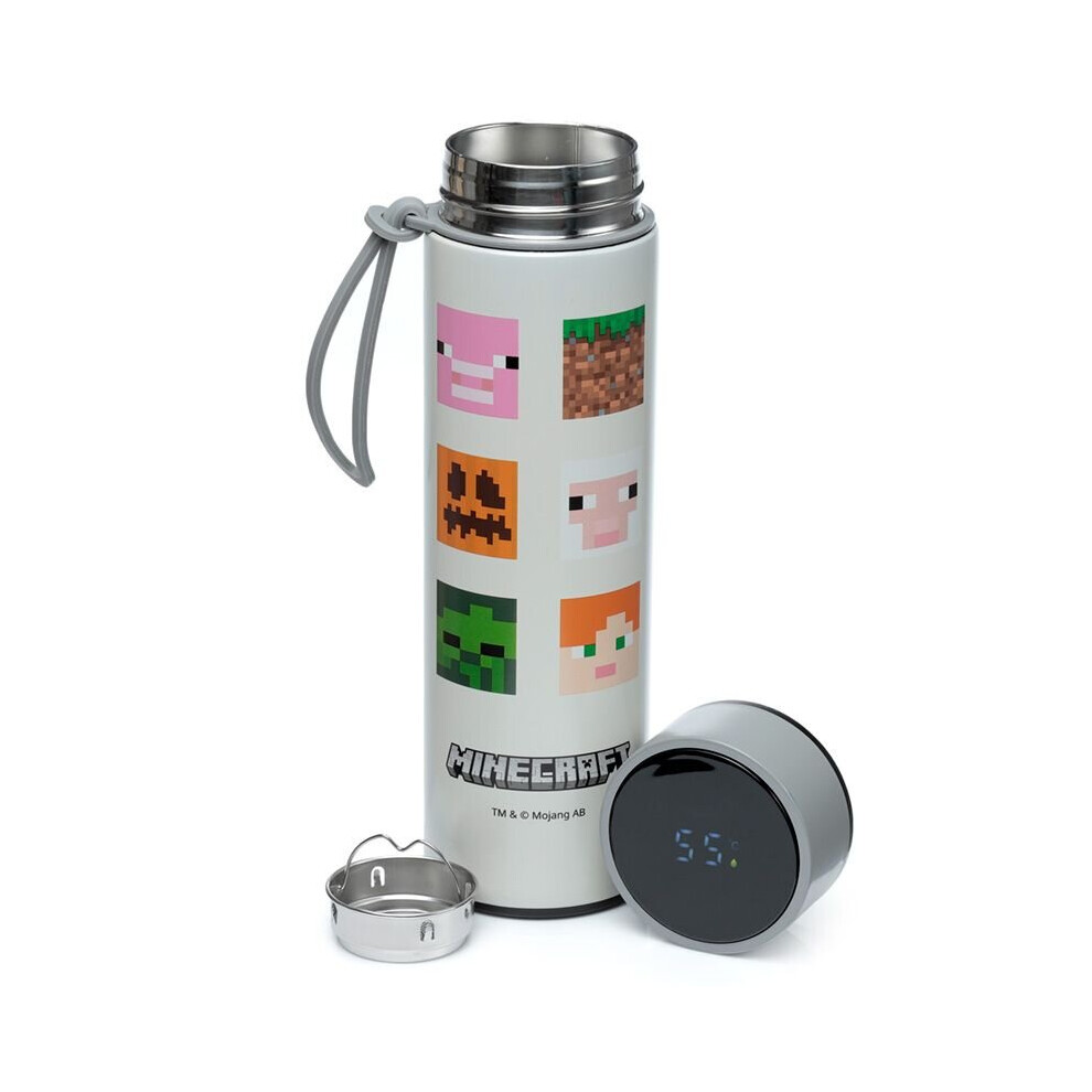 Minecraft Faces Reusable Stainless Hot & Cold Insulated Drinks Bottle