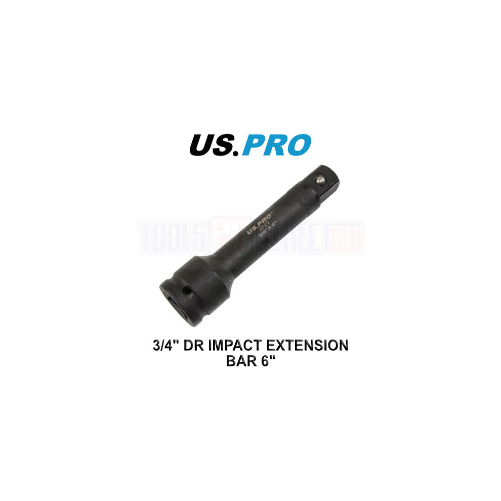 Us Pro Tools 3/4" Dr Impact Extension Bar 6" / 150Mm 3727