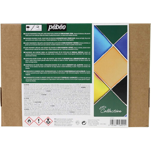Pebeo VITRAIL Collection Set, Assorted, 10X45ML 2