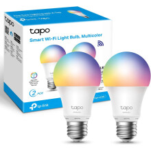 TP-LINK Tapo Smart Bulb, Smart WiFi LED Light, E27, 8.7 W, Works with Amazon Alexa(Echo and Echo Dot), Google Home, Colour-Changeable, No Hub Required