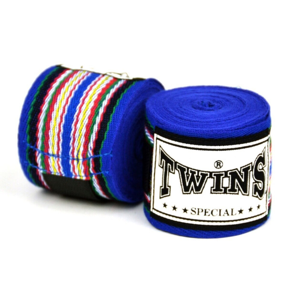 PLAYWELL TWINS BLUE TRADITIONAL COTTON HAND WRAPS - 5M-image-OPC-P9WFPCY-NEW