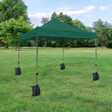 (Green) 3x3M Heavy Duty Pop Up Gazebo Canopy Marquee Commercial Market Stall