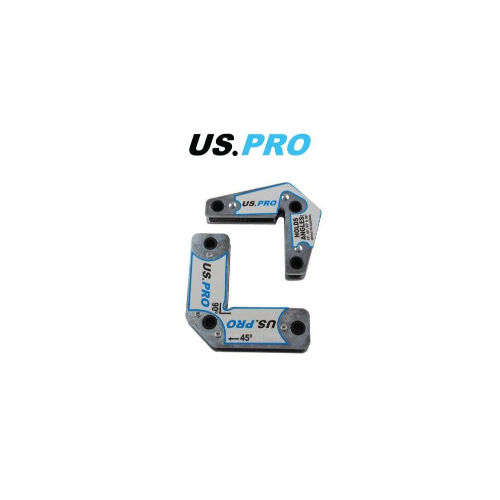 US PRO Tools 2pcs Multi-angle 15 45 60 90 Welding Magnets Holders Positioning Kit 6739