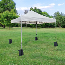 (White) 3x3M Heavy Duty Pop Up Gazebo Canopy Marquee Commercial Market Stall