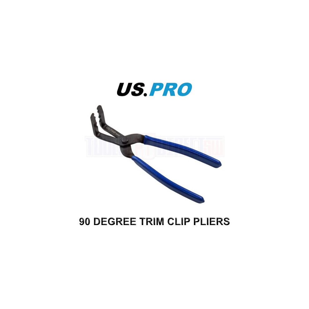 US PRO Tools 90 Degree Trim Clip Removal Pliers 90 Jaws Panel Popper 5454