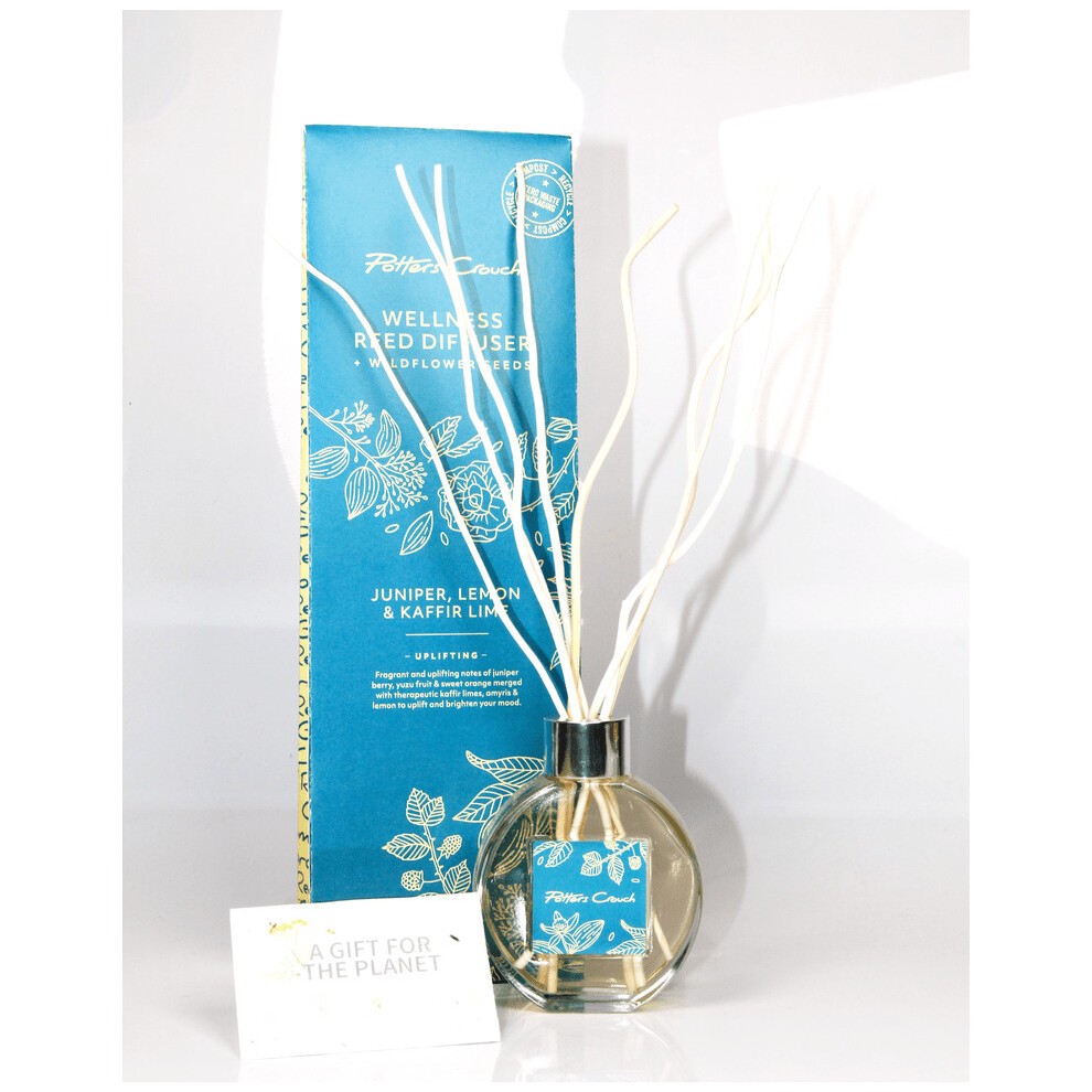 Potters Crouch Wellness Reed Diffuser - Juniper, lemon & Kaffir Lime