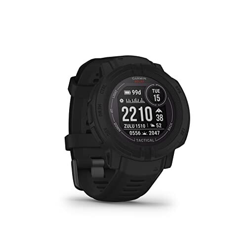 Garmin Garmin Instinct 2 Solar Tactical Edition Rugged GPS Smartwatch, Black