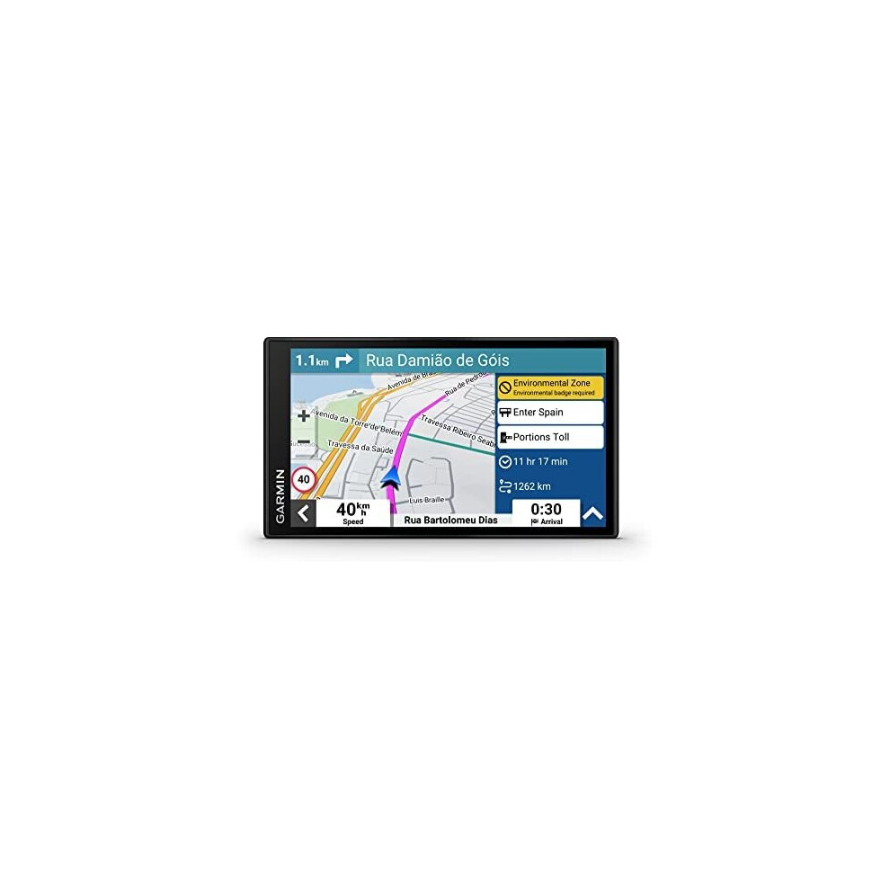 Garmin DriveSmart 66 MT-S 6 Inch Sat Nav with Alexa, Map Updates for UK, Ireland and Full Europe, Environmental Zone Routing, Bluetoo