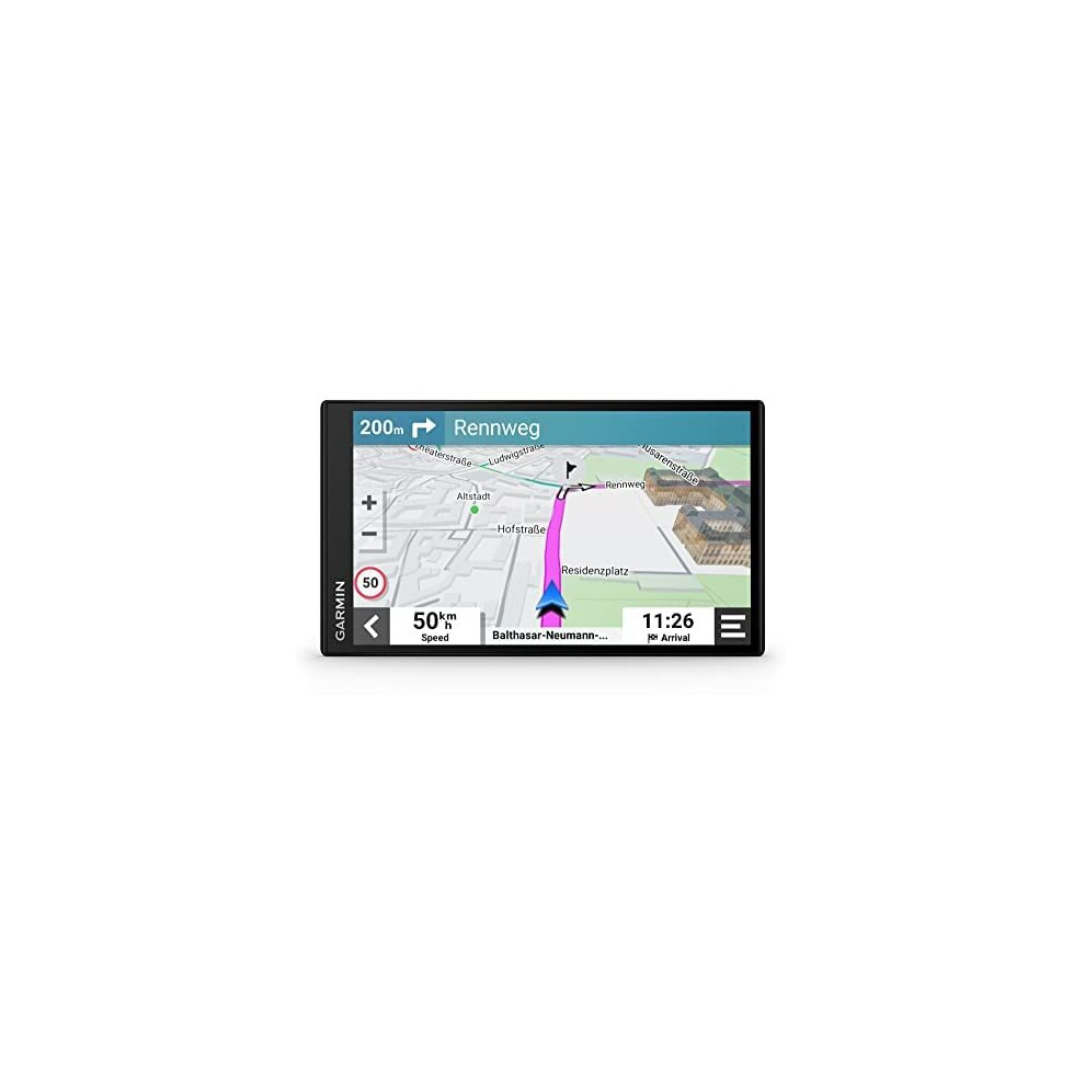 Garmin DriveSmart 76 MT-D 7 Inch Sat Nav with Map Updates for UK, Ireland and Full Europe, Environmental Zone Routing, Bluetooth Hands-Free