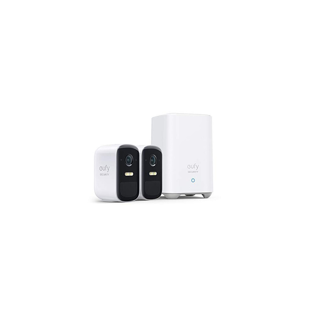 eufy Security eufyCam 2C Pro 2-Cam Kit Security Camera Outdoor, Wireless Home Security Systems with 2K Resolution, 180-Day Battery Life, Hom
