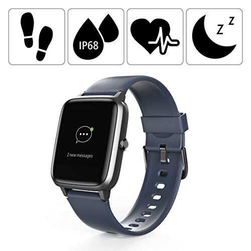 Hama Orologio connesso Hama Fit Watch 4900 impermeabile con schermo touchscreen 1,3'' e notifiche per iOS e Android 1