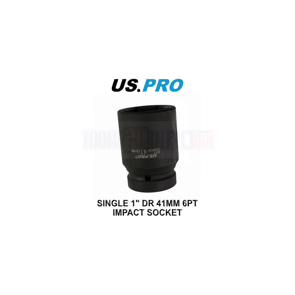 US PRO Tools 41mm 1" DR 6 Point Impact Socket 3746