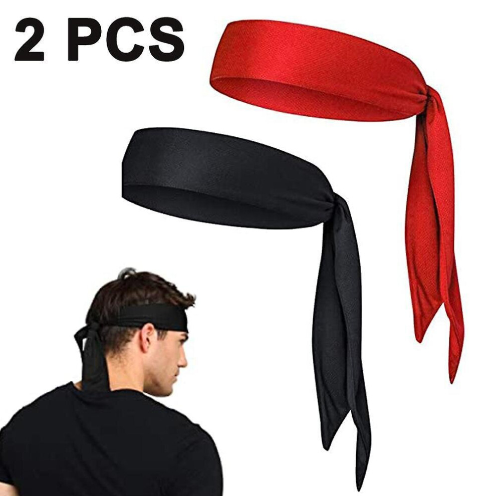Sweat Wicking Head Tie, Tie Back Headband, Tie Up Hair Band For Men Women Kids Girls Boys, Athletic Ninja Sweatband Head Wraps, Pirates Bandana Headwr