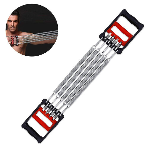 Chest Expander Dual Purpose 5 Springs Arm Exercise Equipment For Men Upper Body Exercise Biceps Workout