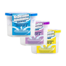 3 x 500ml Fragranced Dehumidifier Damp Absorber - Lemon, Ocean & Lavender HOM2188