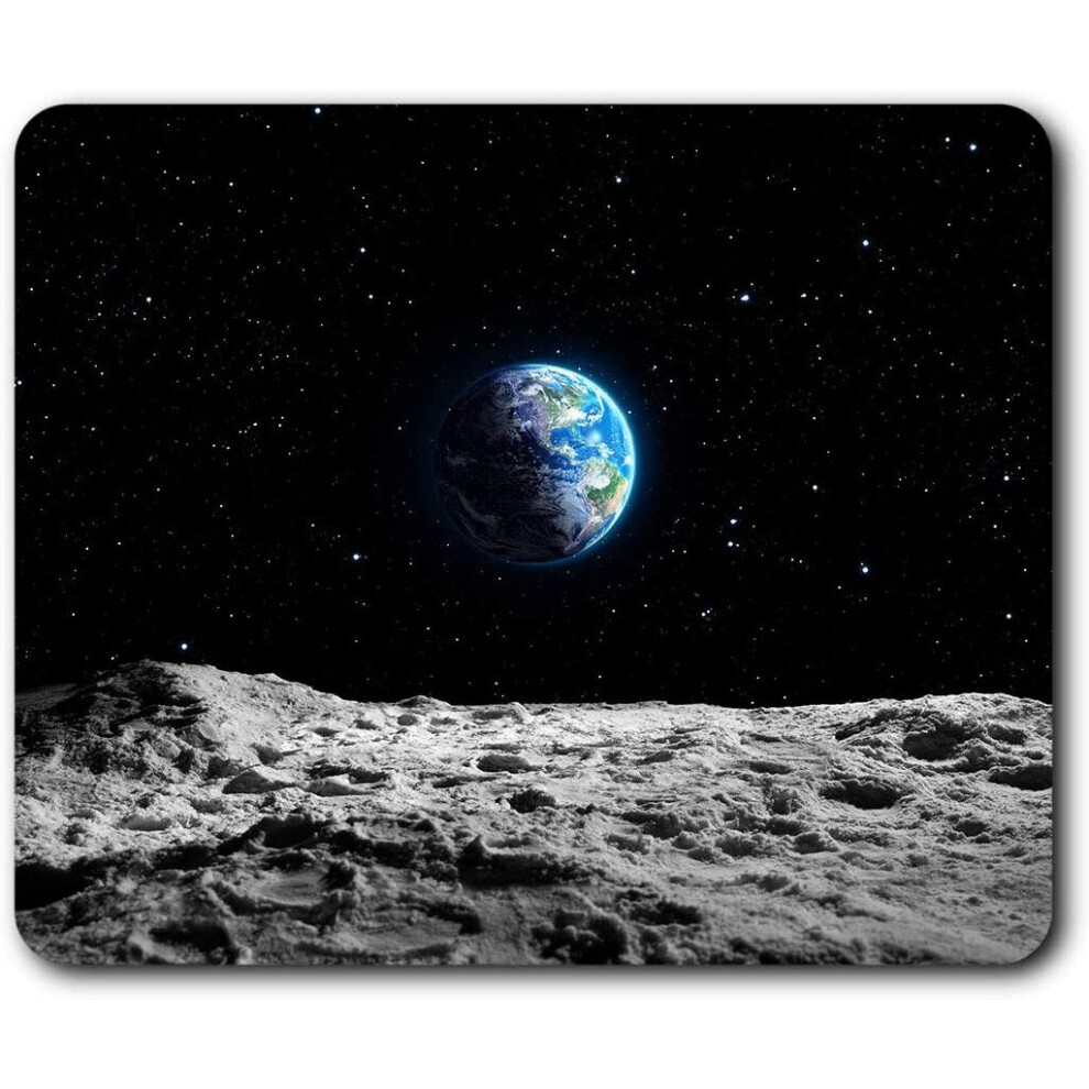 Planet Earth Space Nasa Moon Mouse Mat Pad Computer Pc Laptop Gaming Office Home Desk Accessory Gadget 24374 Blue 7625999380396