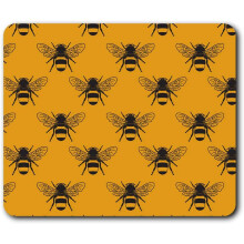 Bees Pattern Art Mouse Mat Pad Computer PC Laptop Gaming Office Home Desk Accessory Gadget 3719