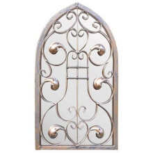 Large Outdoor Arch Ornate Garden Wall Mirror 40cm X 24cm