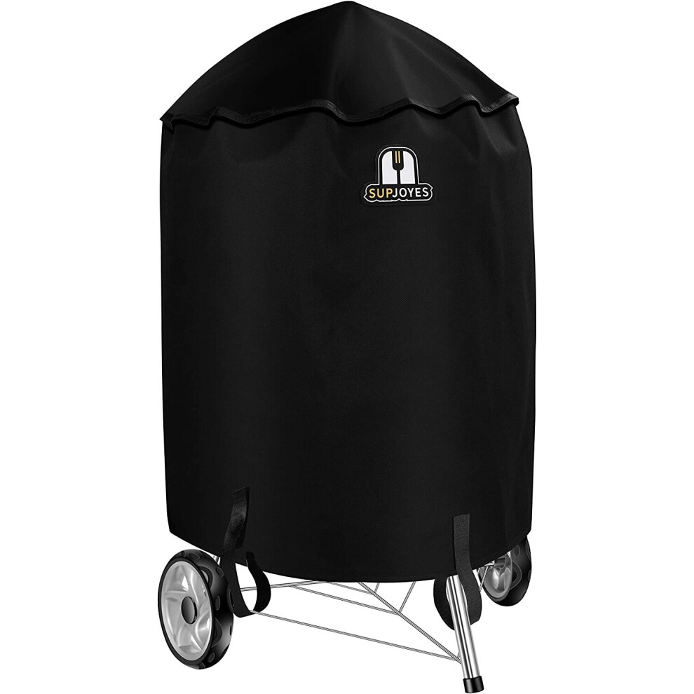 Supjoyes 57Cm Bbq Cover For Weber Charcoal Kettle: Heavy Duty Waterproof Weather Resistant Barbeque Grill Covers