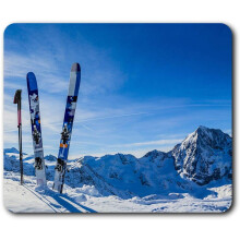 Snowy Mountain Ski Skiing Mouse Mat Pad Computer PC Laptop Gaming Office Home Desk Accessory Gadget 2151